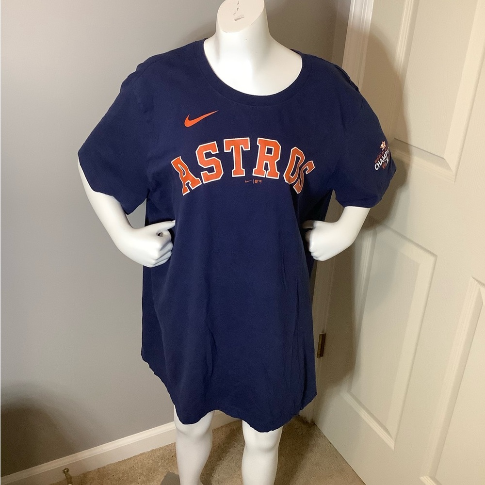 Men XL Nike Houston Astros #44 Yordan Alvarez WSC Nike Short Sleeve Shirt